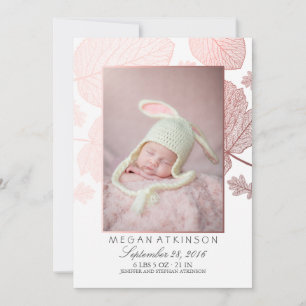 Faire-part Annonces nouveau-nées de naissance de photo