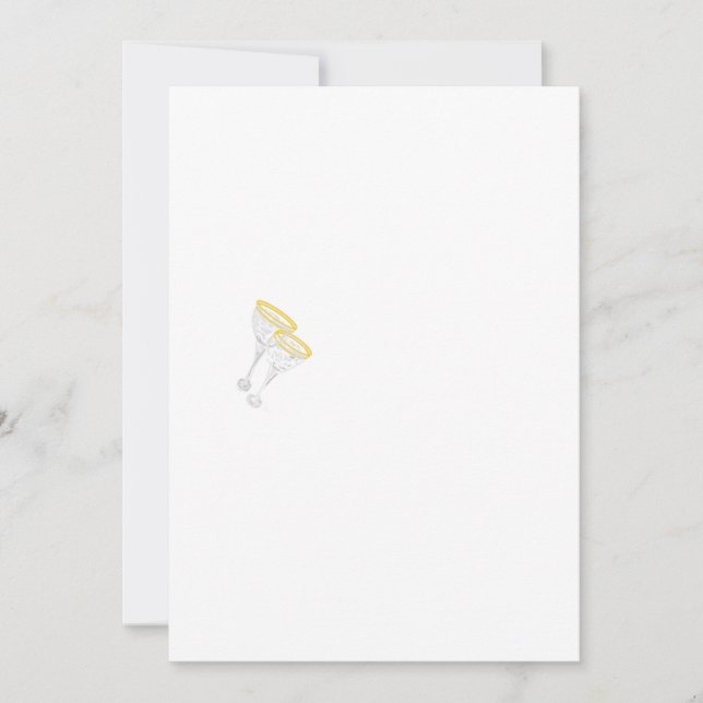 Faire-part & Annonces :  Verres à Champagne (Devant)