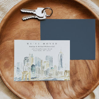 Faire-part Aquarelle Départ Horizon de New York