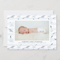 Aquarelle mouettes Motif Photo Naissance