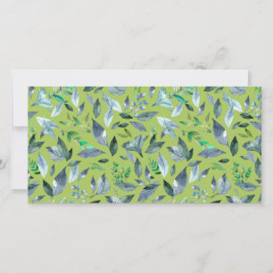 Faire-part Aquarelle tombée feuilles 6