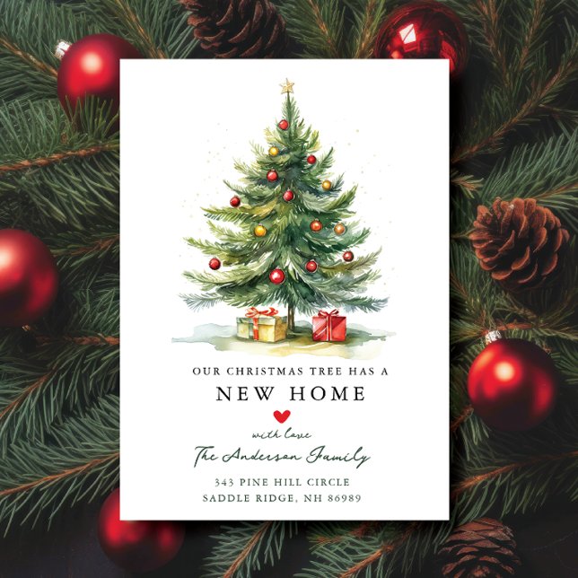 Faire-part Arbre de Noël Nouvelle maison déménager (Créateur téléchargé)