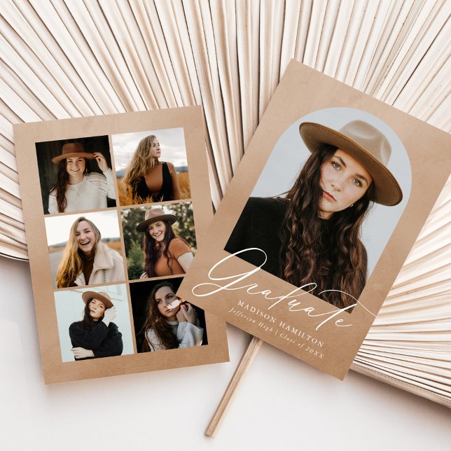 Faire-part Arche d'aquarelle de sable 7 Photo Collage Graduat (Créateur téléchargé)