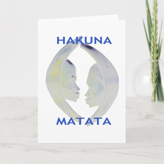 Faire-part Architecture africaine Hakuna Matata (Devant)