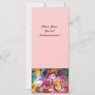 Faire-part ARLEQUIN ET COLOMBINE / Carnaval de Venise