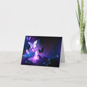 Faire-part Arrière - plan avec papillons de nuit