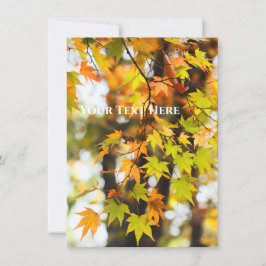Faire-part Autumn Leaves [Flat Card]