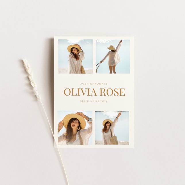 Faire-part avec quatre photos (Créateur téléchargé)