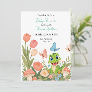 Faire-part Aventure du Jardin du Crocodile Mignon