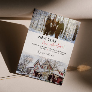 Faire-part Aventures du Nouvel An Nous avons déménagé l’adres