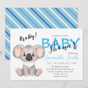 Faire-part Baby shower jungle safari zoo animaux