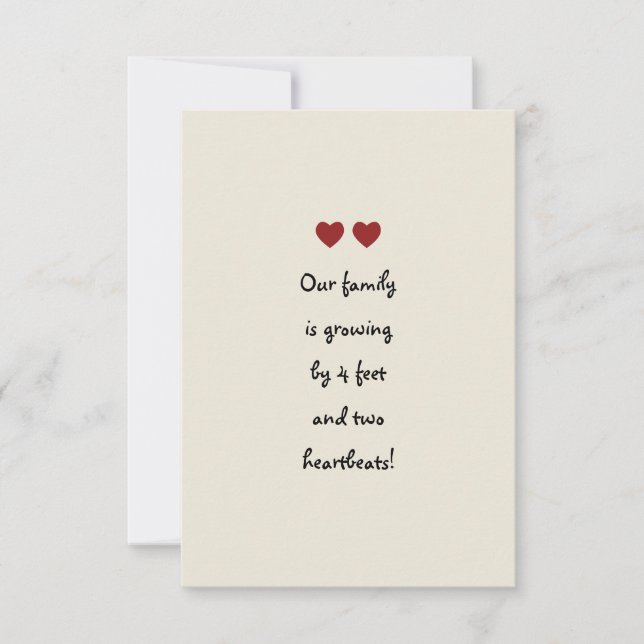 Faire-part Baby Twins (Devant)