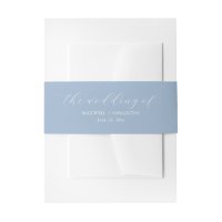 Bandeau de mariage simple bleu poussiéreux pour ca