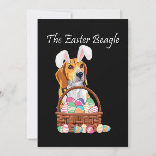 Faire-part Beagle Chien Lapin Lapin Oreilles Beagle Pâques