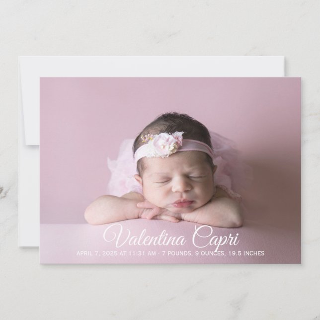 Faire-part bébé (Devant)