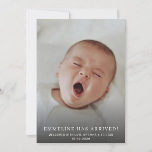 Faire-part Bébé 2 Photo Naissance