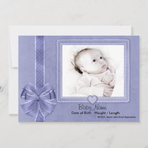 Faire-part Bébé à rebut bleu