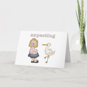Faire-part Bébé attendu - T-shirts et cadeaux de cigogne