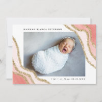 Bébé fille Photo Parties scintillant rose or naiss