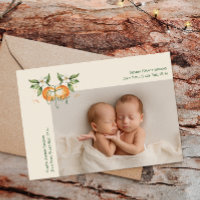 Bébé jumeau Merci Little Cutie Citrus Orange