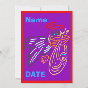 Faire-part bébé, nom de modification, couleurs