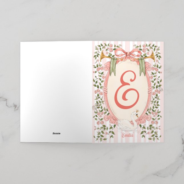 Faire-part bébé - Princesse cygne (Mise à l'extérieur)