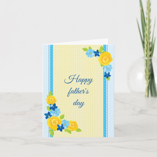 Faire-part Belle Fête des pères heureuse (Devant)