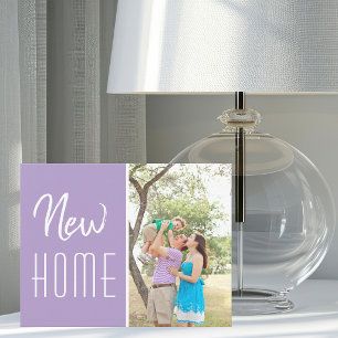 Faire-part Belle Photo de Famille de Nouvelle Maison Chic Lav