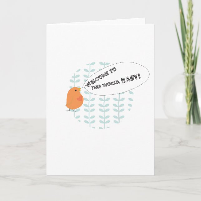 Faire-part Bienvenue bébé ! (Devant)