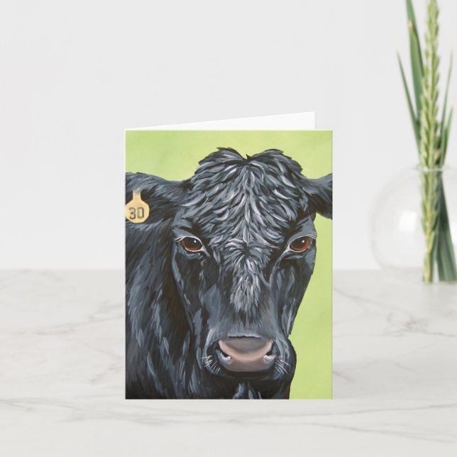 Faire-part Black Angus Folded Card (Devant)