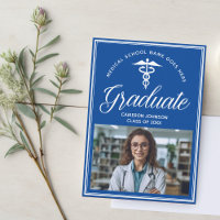 Bleu Blanc Médicale School Photo Graduation
