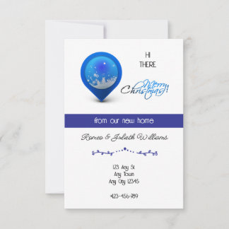 Faire-part Blue Location New Home Announcement