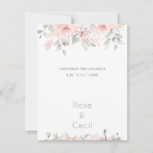 Blushing Rose 2 Mariage Papier à lettres Personnal