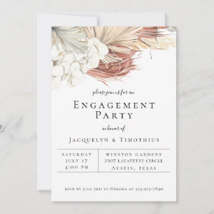 Faire-part Bohême Botanical Engagement