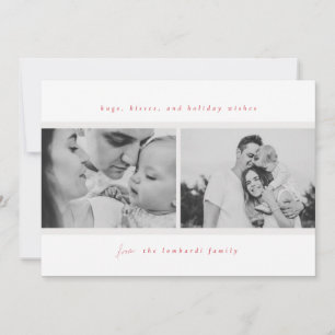 Faire-part Boissons, Baisers, Voeux De Vacances Rouge