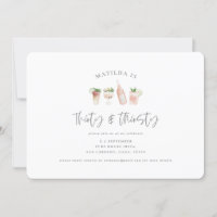 boissons peintes à l'aquarelle trente & soif