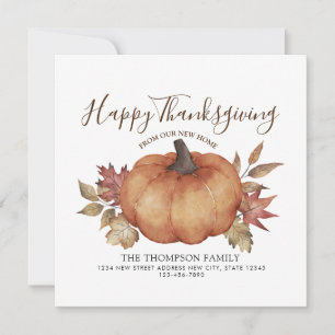 Faire-part Bon thanksgiving Nouveau Citrouille résidentiel Dé
