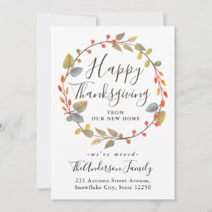 Faire-part bon thanksgiving Nouvelle Maison Vacances de la Co