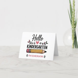 Faire-part Bonjour Maternelle Personnalisée Retour À L'École