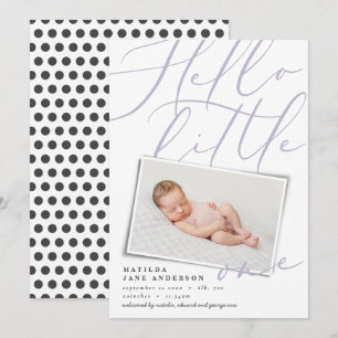 Faire-part Bonjour petite une photo moderne