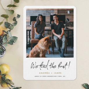 Faire-part Bordures simples et modernes Mariage photo Elopeme