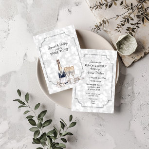Faire-part Brunch & Bubbly Avec la mariée à être