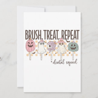 Faire-part Brush Treat Répétition Dental Squad Drôle amusant