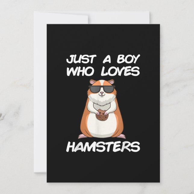 Faire-part Cadeau cool Tiny Hamster Pour Enfants (Devant)