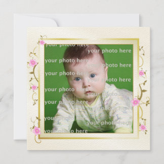 Faire-part Cadre floral élégant