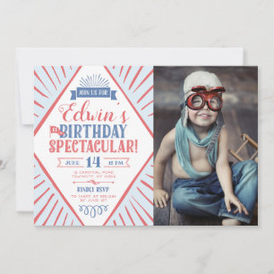 Faire-part Carnaval Enfant Anniversaire Spectaculaire Geo Bil