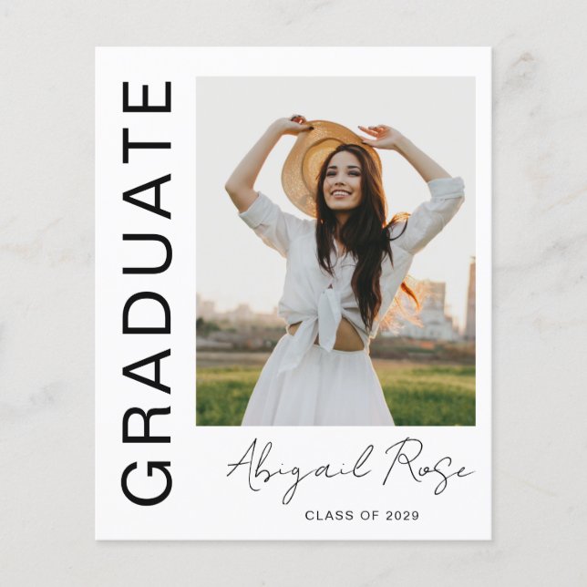 Faire-part Carte photo moderne Vertical 2023 (Devant)