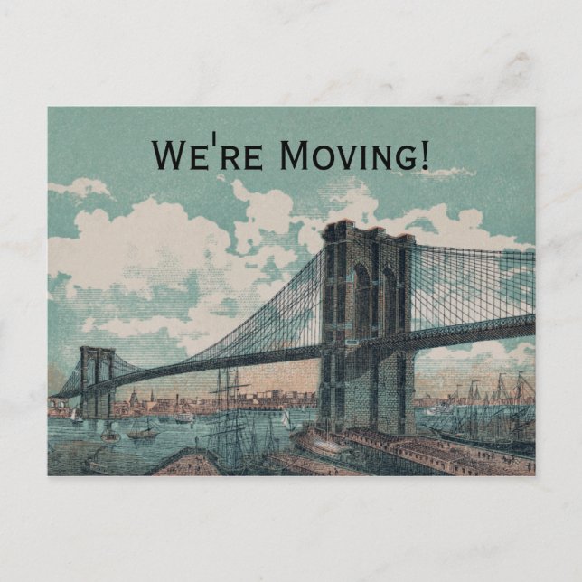 Faire-part Carte postale Brooklyn Bridge (Devant)