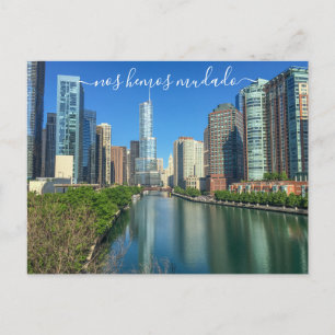 Faire-part Carte postale Chicago Anuncio de Mudanza