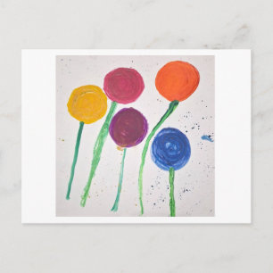 Faire-part Carte postale d'annonce aquarelle pour enfants